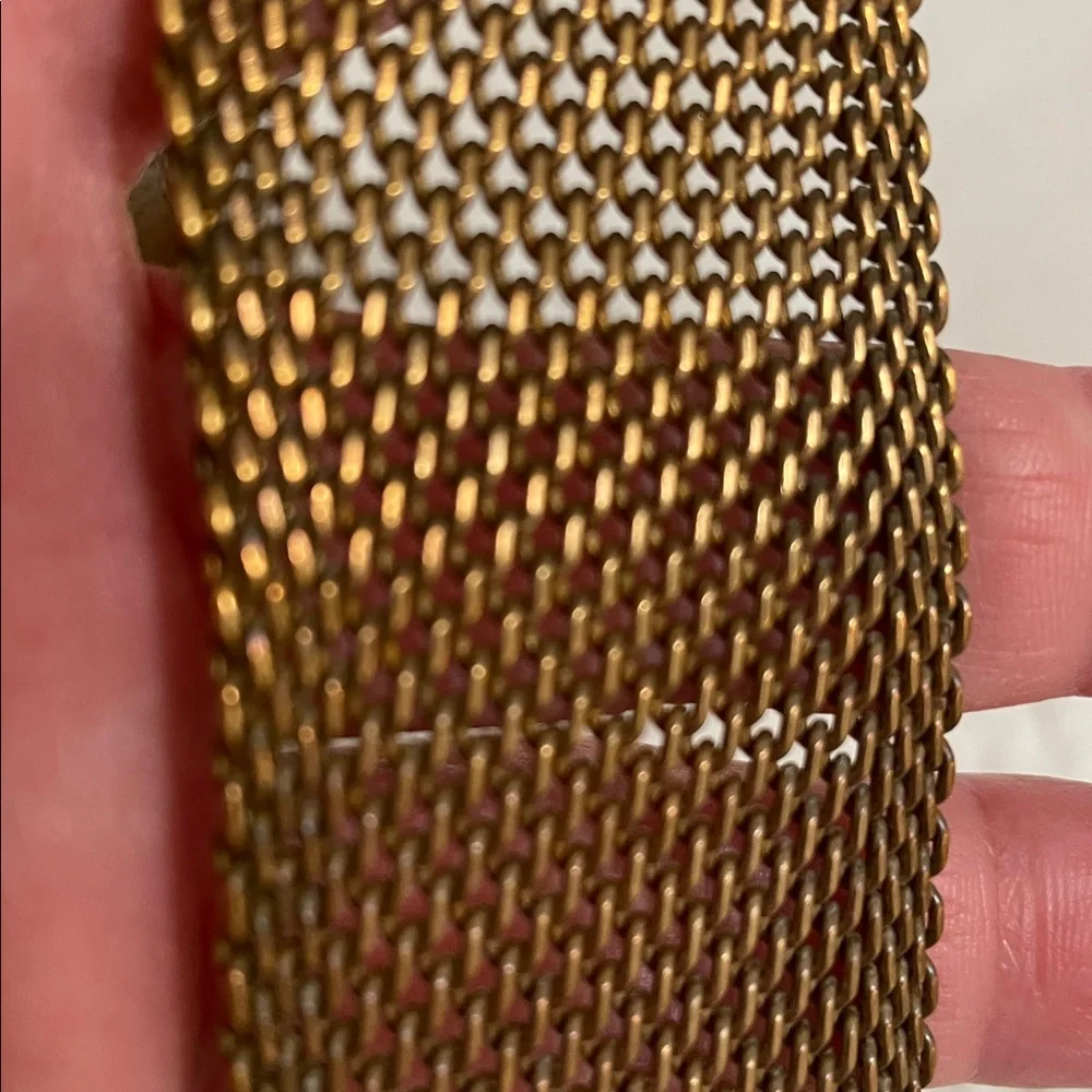 VTG Ralph Lauren Metal Mesh Belt with Silver Buckle